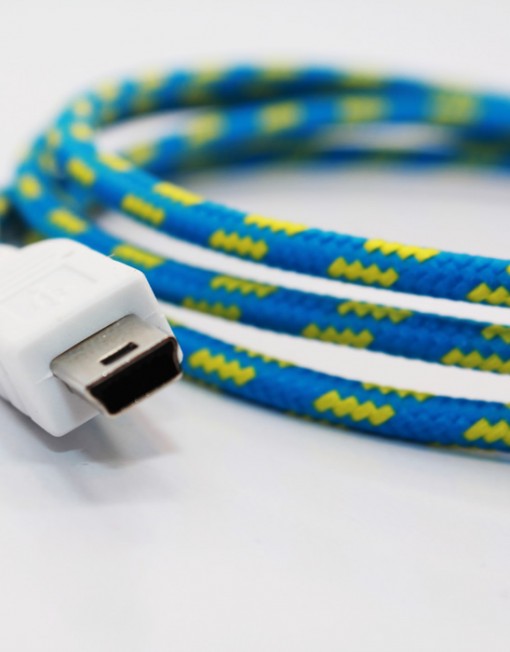 Eastern Collective Mini USB Cross Stripe Cable Zoom